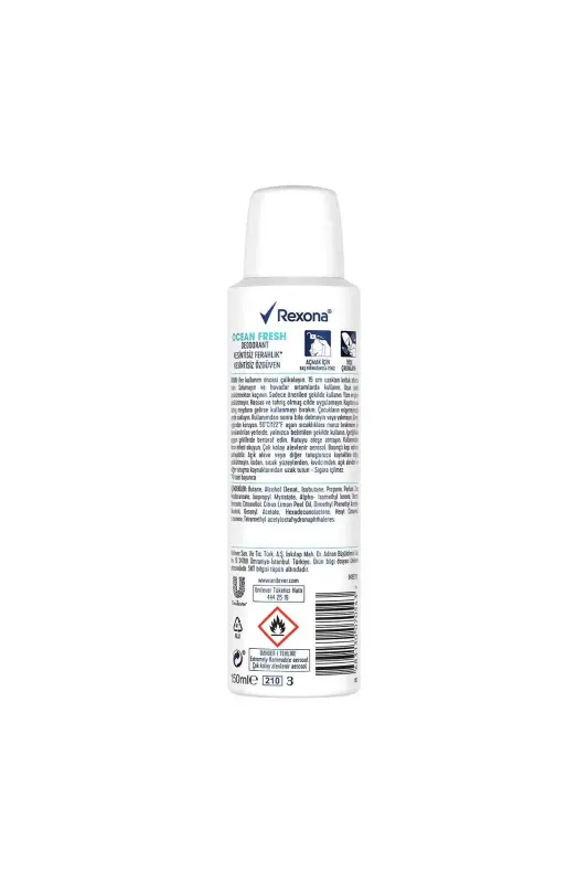 Женский спрей-дезодорант Ocean Fresh 0% алюминия 48 часов защиты от запаха пота 150 мл X3 - 8