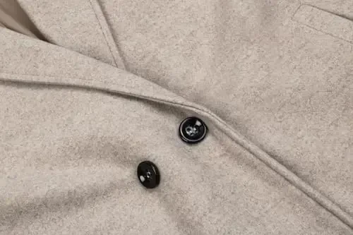 Женский тренч-пальто CHARTOU оверсайз миди, однобортное, с отложным воротником, из шерстяной смеси. - 1