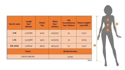 Женский трикотажный костюм-тройка с длинными рукавами - 4