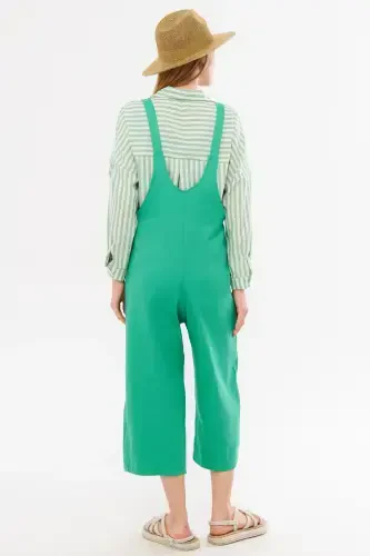 Женский зеленый комбинезон садовника ARM-20K001117-Зеленый - 4