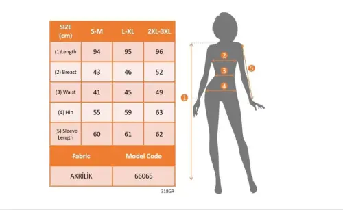 Женское акриловое платье оверсайз с длинными рукавами и высоким воротником - 4