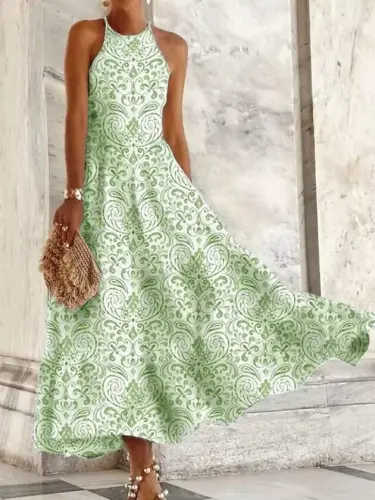 Женское длинное платье из супрема с открытыми плечами и бретелями - BÜYÜKBEDENIZ (1)
