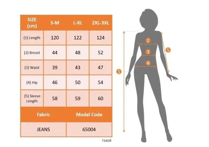 Женское джинсовое платье миди с длинными рукавами, воротником и застежкой на пуговицы спереди - 4