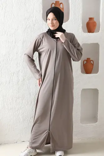 Женское молитвенное платье Тонкая сезонная ткань на молнии - 5