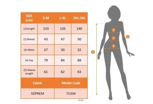 Женское платье супрем с длинным рукавом, V-образным вырезом и рисунком - 5
