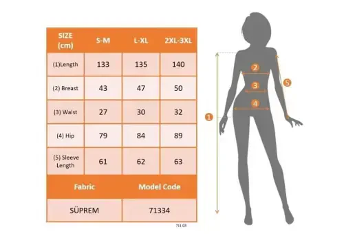 Женское платье супрем с длинным рукавом, V-образным вырезом и рисунком - 6