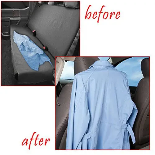 Zento Deals Chrome Car Seat Coat Rack Hanger - 11in to fit onto Most headrests (Silver 1) - 6