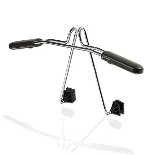 Zento Deals Chrome Car Seat Coat Rack Hanger - 11in to fit onto Most headrests (Silver 1) 