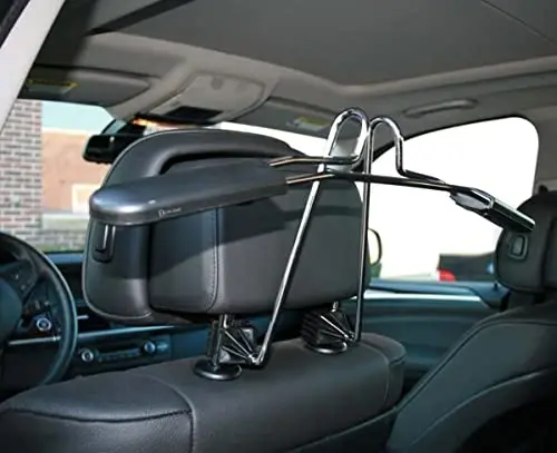Zento Deals Chrome Car Seat Coat Rack Hanger 2 Pack - 11in to fit onto Most headrests… - 4