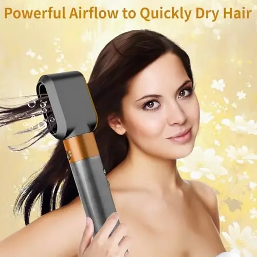 ZEPHBLOW Dyson Airwrap HS01/HS05 uchun oldindan shakllantirish feniga ulanadigan qism, Dyson soch tarash vositasi bilan mos keladigan oldindan shakllantirilgan nozulni almashtirish qismi, Oltin - 3