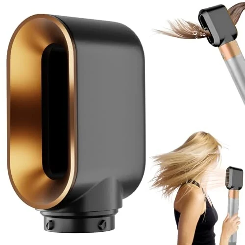 ZEPHBLOW Pre-Styling Dryer Attachment for Dyson Airwrap HS01/HS05, Pre-Shaped Nozzle Replacement Attachment Compatible with Dyson Hair Styler, Gold - ZEPHBLOW