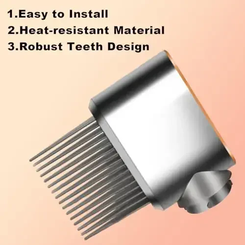 ZEPHBLOW Wide-Tooth Comb Attachments for Dyson Airwrap HS01/05, Pre-Styling Dryer Brush for Curly Coily Hair, Replacement Part for NO.971894-03 - 5