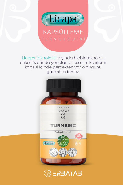 Zerdeçal Curcumin Ekstresi 30 Kapsül Licaps® - 2