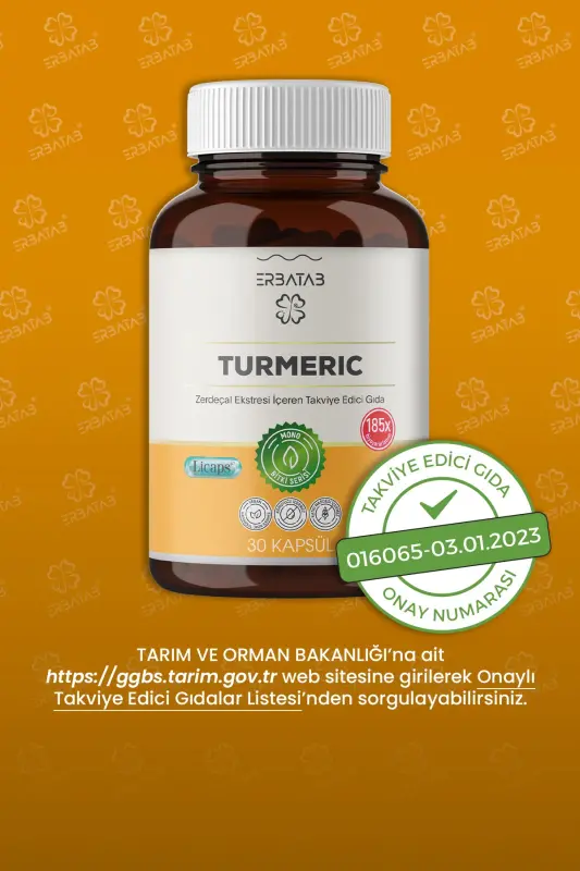 Zerdeçal Curcumin Ekstresi 30 Kapsül Licaps® - 7