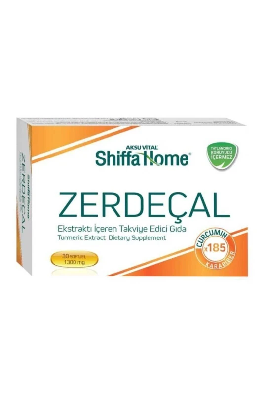 Zerdeçal Curcumin Karabiber Softjel Kapsül 30 Kapsül 1300 Mg Curcumin - SHIFFA HOME