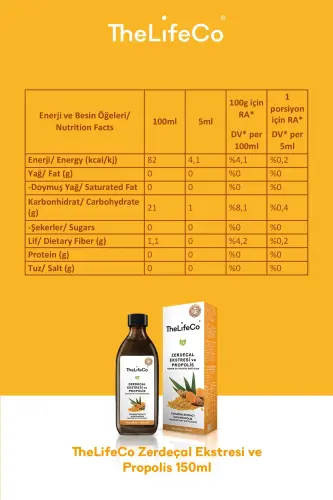 Zerdeçal Ekstraktı (KÜRKÜMİN) - 150 ml - THELIFECO (1)