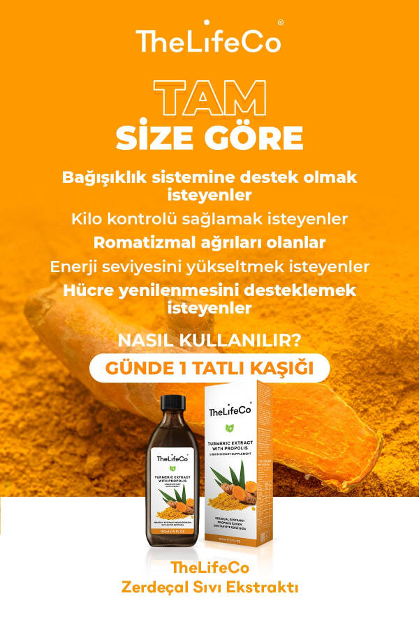 Zerdeçal Ekstraktı (KÜRKÜMİN) - 150 ml - 6