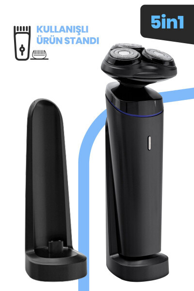 Zero Charging Stand Playable Head Wet Dry 5 In 1 Men's Grooming Set Gm8141 - 31