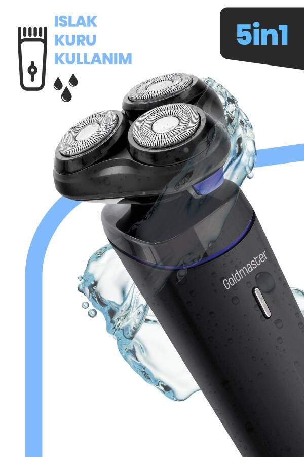 Zero Charging Stand Playable Head Wet Dry 5 In 1 Men's Grooming Set Gm8141 - 33