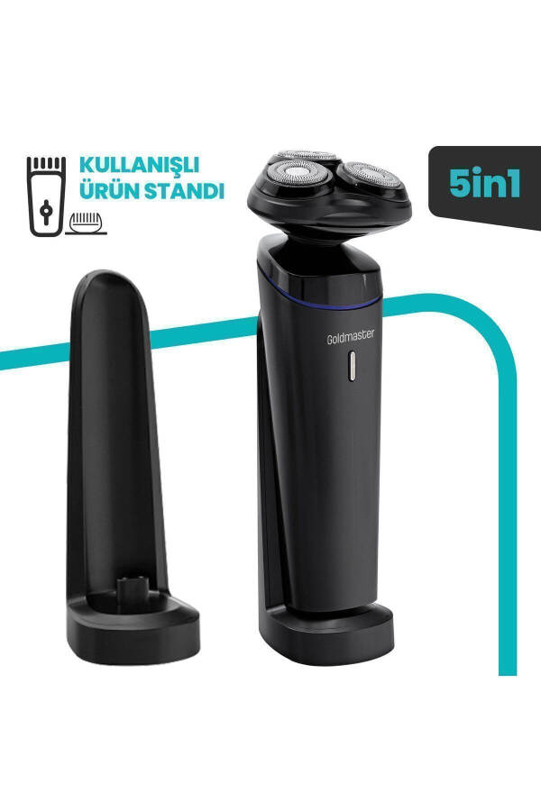 Zero Charging Stand Playable Head Wet Dry 5 In 1 Men's Grooming Set Gm8141 - 27