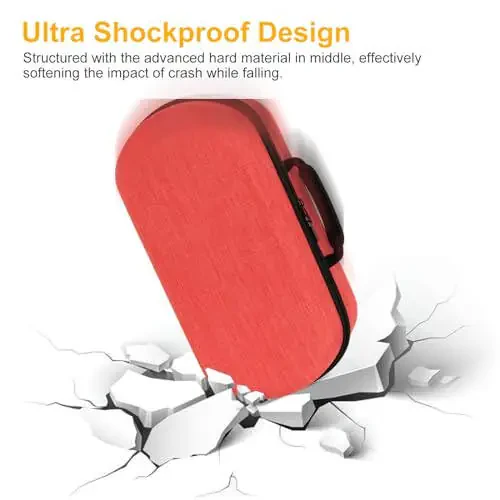 Жесткий чехол для переноски XINGFUDAO, совместимый с феном Dyson Supersonic Nural HD16, Замена дорожной сумки для хранения фена Dyson Supersonic HD08 и HD15 (черный) - 4