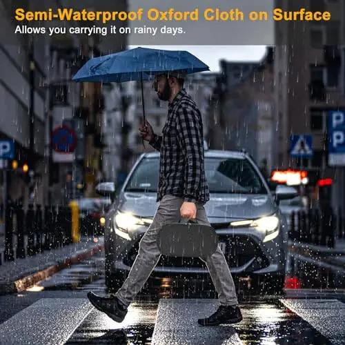 Жесткий чехол для переноски XINGFUDAO, совместимый с феном Dyson Supersonic Nural HD16, Замена дорожной сумки для хранения фена Dyson Supersonic HD08 и HD15 (черный) - 5