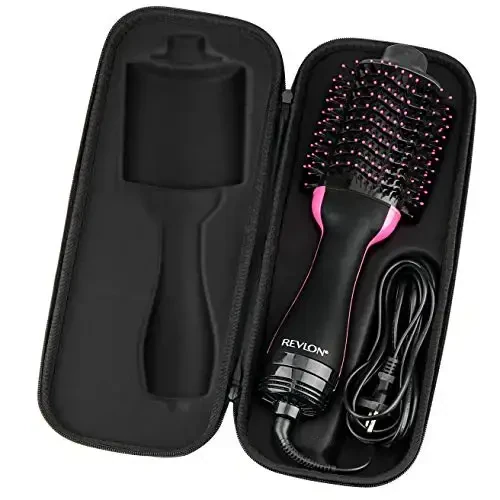 Жесткий дорожный чехол для Revlon OneStep Hair Dryer BrushOriginal 1.0/ Plus 2.0Hot Air Brush Organizer EVA Легкий Портативный Жесткий Кейс для переноски (Только чехол) (Серый) - Modazone