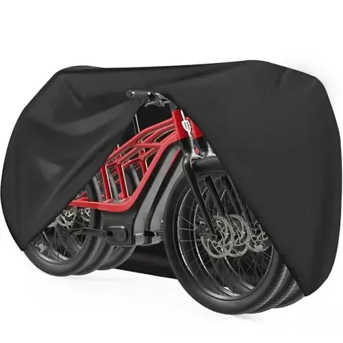 Zettum Bike Covers for 3 Bikes - 600D Waterproof & Heavy Duty, Large Bicycle Cover for eBike, Mountain, Road, Hybrid, Beach Cruiser, Scooter - ZETTUM