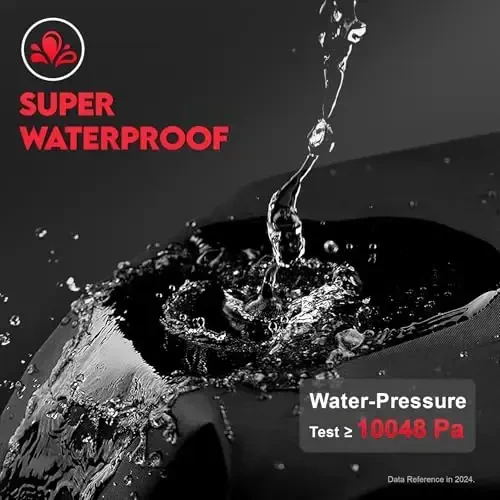 Zettum Bike Cover for 1 Bike - 600D Bike Covers Outdoor Storage Waterproof & Heavy Duty, Bicycle Cover for Single eBike, Mountain Bike, Road Bike, Hybrid Bike, Beach Cruiser Bike, Scooter and More - 6