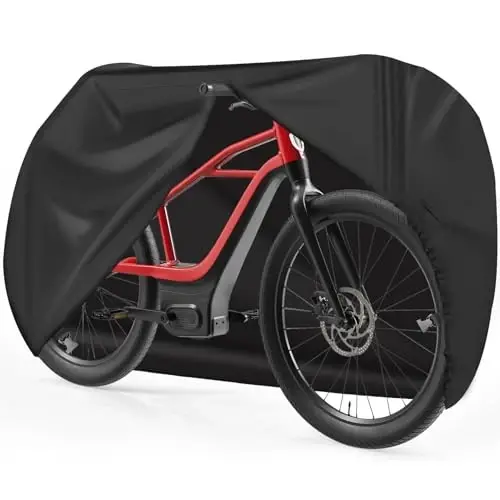 Zettum Bike Cover for 1 Bike - 600D Bike Covers Outdoor Storage Waterproof & Heavy Duty, Bicycle Cover for Single eBike, Mountain Bike, Road Bike, Hybrid Bike, Beach Cruiser Bike, Scooter and More - ZETTUM