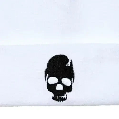 Zgboaht Embroidered Beanie for Men Women Stretch Knited Winter Hat Warm Cuffed Skeleton Hat Skull Cap - 3