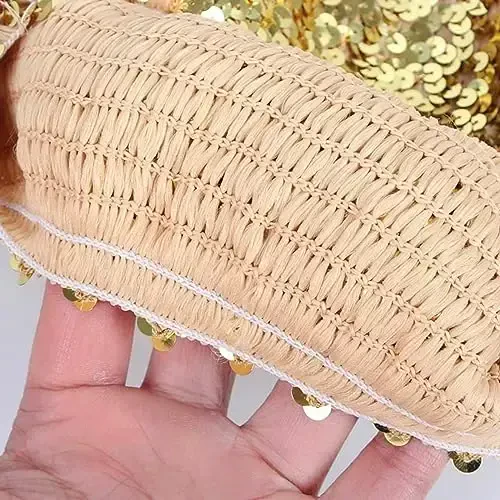 ZGMYC Ayollar uchun porloq sequinli beret shlyapa Qizlar moda shapka Festival partiyasi raqsi uchun kostyum aksessuarlari - 5