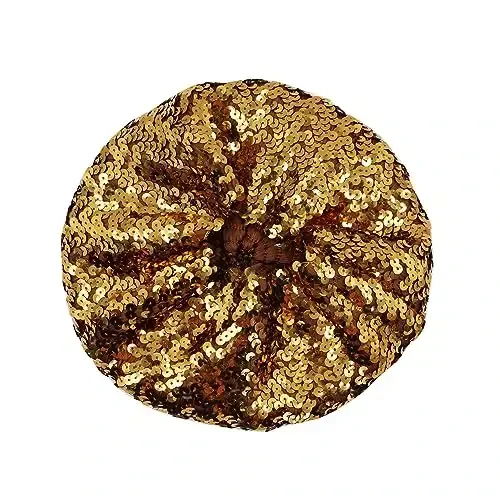 ZGMYC Ayollar uchun yaltiroq tangachali beret shlyapa Qizlar moda beanie shapka Festival partiyasi raqsi uchun kostyum aksessuarlari - 2