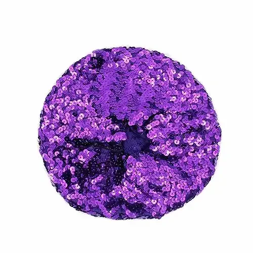 ZGMYC Ayollar uchun yorqin sequinli beret shlyapa Qizlar moda shapka Festival partiyasi raqsi uchun kostyum aksessuarlari - 5