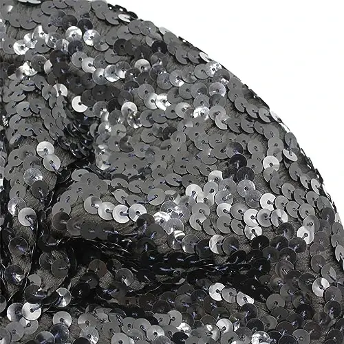 ZGMYC Shiny Sequin Beret Hat for Women Girls Fashion Beanie Cap Costume Accessories for Festival Party Dance - 5