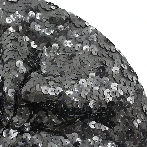 ZGMYC Shiny Sequin Beret Hat for Women Girls Fashion Beanie Cap Costume Accessories for Festival Party Dance - 5