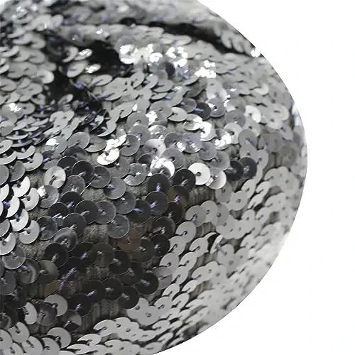 ZGMYC Shiny Sequin Beret Hat for Women Girls Fashion Beanie Cap Costume Accessories for Festival Party Dance - 7