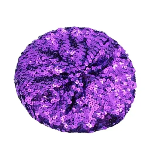 ZGMYC Shiny Sequin Beret Hat for Women Girls Fashion Beanie Cap Costume Accessories for Festival Party Dance - ZGMYC (1)