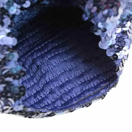 ZGMYC Shiny Sequin Beret Hat for Women Girls Fashion Beanie Cap Costume Accessories for Festival Party Dance - 4