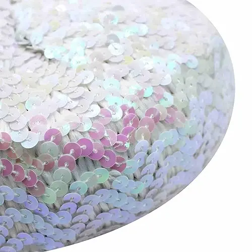 ZGMYC Shiny Sequin Beret Hat for Women Glitter Beanie Hats Party Costume Headwear Carnival Accessories - 5