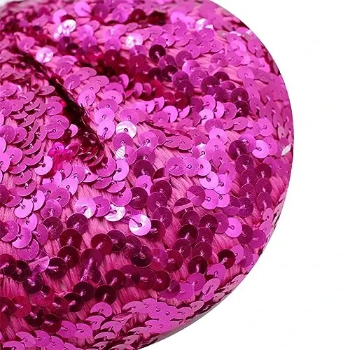ZGMYC Shiny Sequin Beret Hat for Women Glitter Beanie Hats Party Costume Headwear Carnival Accessories - 4