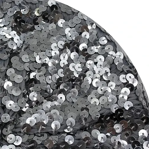 ZGMYC Shiny Sequin Beret Hat for Women Glitter Beanie Hats Party Costume Headwear Carnival Accessories - 5