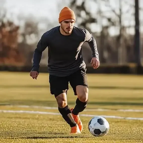 ZH 12-Pack Knitted Winter Beanie Hats for Men and Women, Warm and Cozy Cuffed Skull Caps, Bulk Purchase - 4