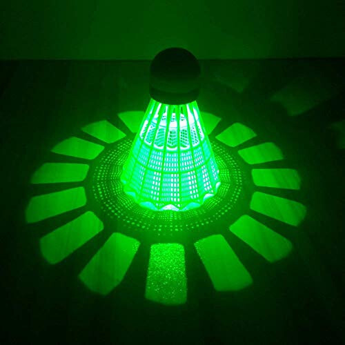 ZHENA LED Badminton Shuttlecocks Lighting Birdies Shuttlecock Glow in The Dark Badminton for Indoor Outdoor Sports Activities - 2