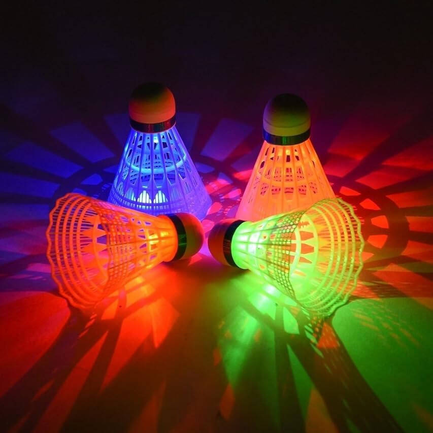 ZHENA LED Badminton Shuttlecocks Lighting Birdies Shuttlecock Glow in The Dark Badminton for Indoor Outdoor Sports Activities - 6