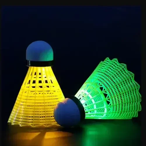 ZHENAN LED Badminton Birdies 4/5/6 PCS,Nylon Glow in The Dark Badminton Shuttlecocks,Goose Feather Colourful Lighting Birdies, Plastic Light Up Birdie Balls for Indoor Outdoor Sports Activities - ZHENAN (1)