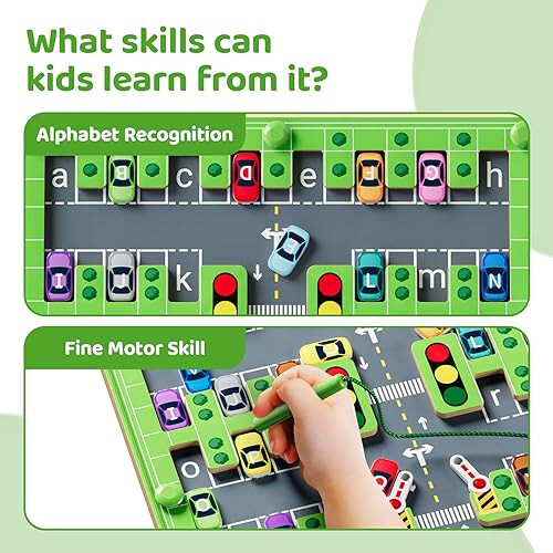 zhiwuzhu Magnetic Alphabet Maze,Montessori Toys,Alphabet Puzzle Toddler Toys for Ages 2-4,Sensory Toys Fine Motor Skills,Birthday Gifts for Kids - 27