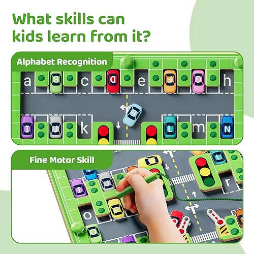 zhiwuzhu Magnetic Alphabet Maze,Montessori Toys,Alphabet Puzzle Toddler Toys for Ages 2-4,Sensory Toys Fine Motor Skills,Birthday Gifts for Kids - 21