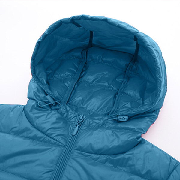 ZHUGeLI Women's Winter Warm Mid-Long Puffer Jacket Plus Size Water Resistant Quilted Jacket with Hood Zipper Packable Down Jacket - 16