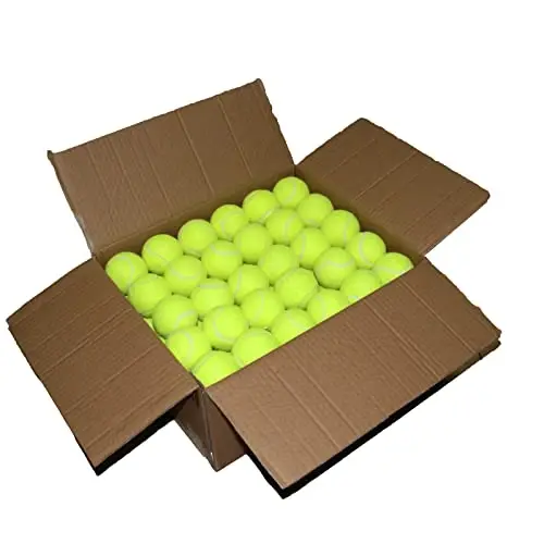 ZHUOKECE Mashq uchun tennis to'plari, Uy hayvonlari itlari uchun o'yin to'plari | Yangi boshlanuvchilar va itlar uchun 8/18/40/90 dona o'quv tennis to'plari to'plami 